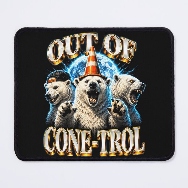 Item preview, Out Of Cone-Trol Funny Polar Bear Humor Wild Animal Pun designed and sold by BrockmeyeSB.