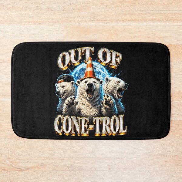 Item preview, Out Of Cone-Trol Funny Polar Bear Humor Wild Animal Pun designed and sold by BrockmeyeSB.