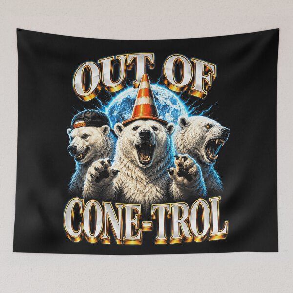 Item preview, Out Of Cone-Trol Funny Polar Bear Humor Wild Animal Pun designed and sold by BrockmeyeSB.