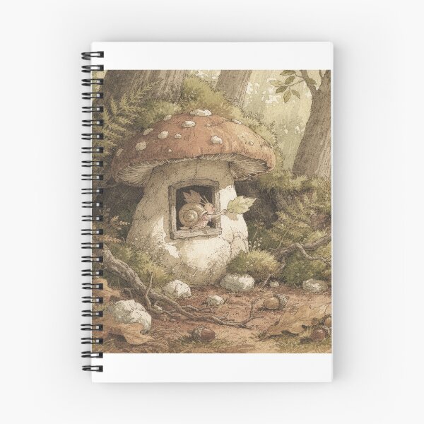 Item preview, Snail Folk Selling Stamps at the Toadstool Window designed and sold by PictorialWhimsy.