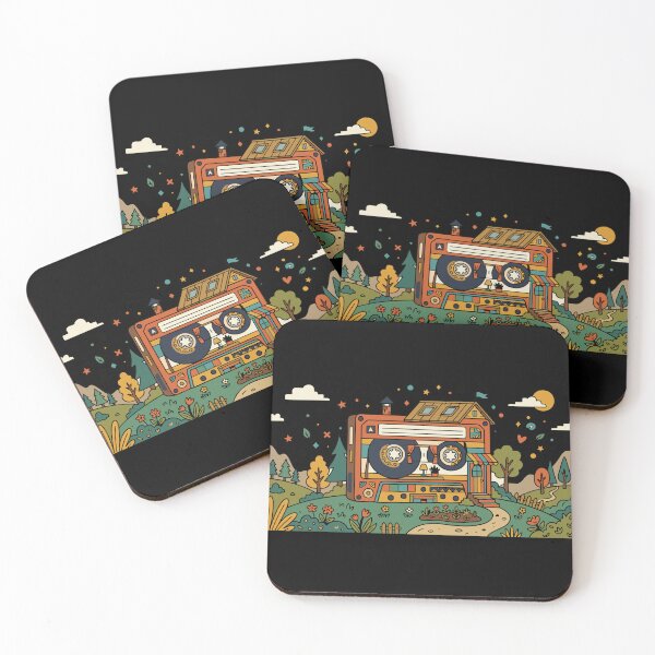 Item preview, Retro Cassette Tape Cozy Cabin House designed and sold by PutroGraph.