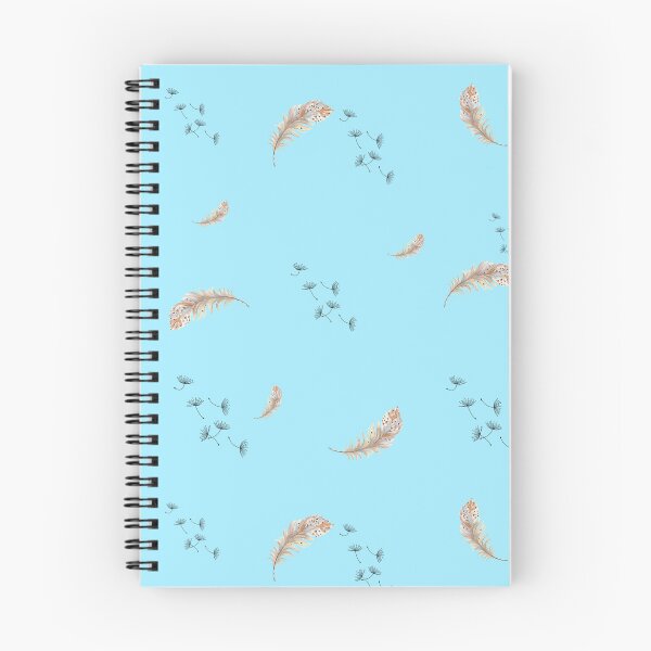 Item preview, Feathers and Dandelions Peaceful Sky Pattern designed and sold by CeciReynaga.