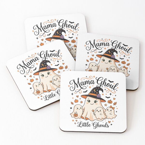 Item preview, Mama Ghoul Cute Halloween Family Matching Ghost Mother and Little Ghouls designed and sold by KreatoLab.