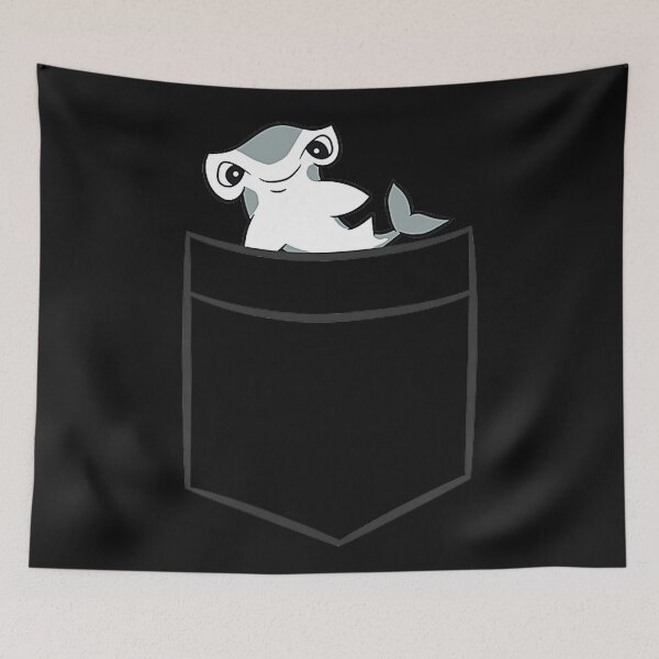 Item preview, Cute Hammerhead Shark In Pocket Ocean Life Lover designed and sold by BrockmeyeSB.