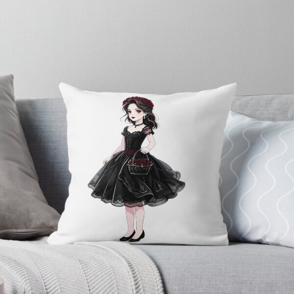 Item preview, Gothic Flower Girl with Red Roses — Whimsigoth Art designed and sold by Bondingbonding.