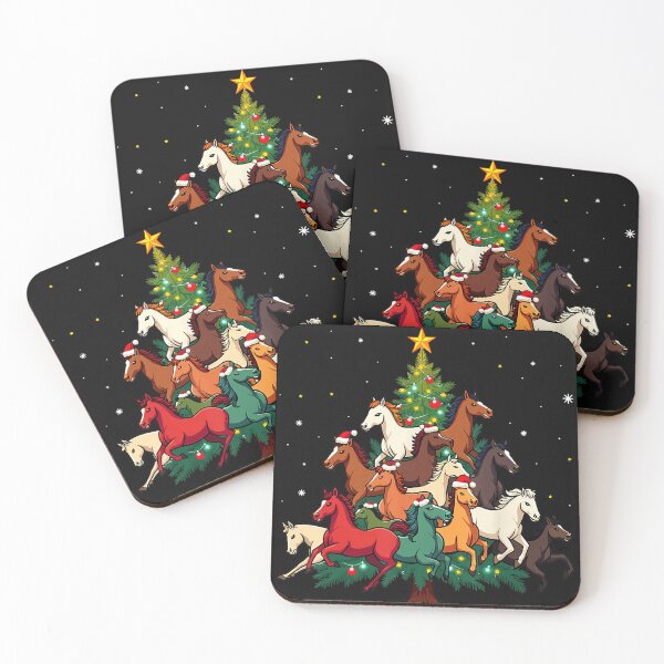 Item preview, Christmas Horses Tree Equestrian Holiday Lover designed and sold by BrockmeyeSB.