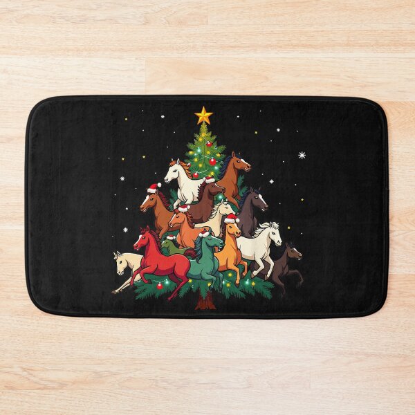 Item preview, Christmas Horses Tree Equestrian Holiday Lover designed and sold by BrockmeyeSB.
