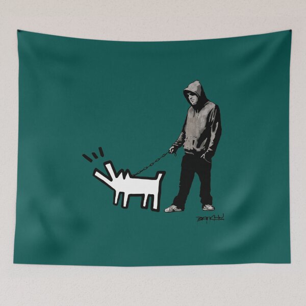 Item preview, Street Artist and White Dog designed and sold by AdelaSimmons.