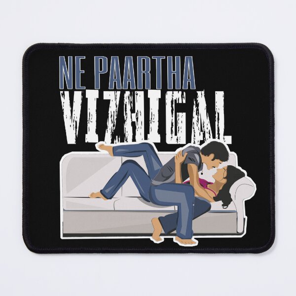 Item preview, Nee Paartha Vizhigal T-Shirt | 3 Moonu Dhanush Tamil Love Song Fan Art designed and sold by lexxclothing.