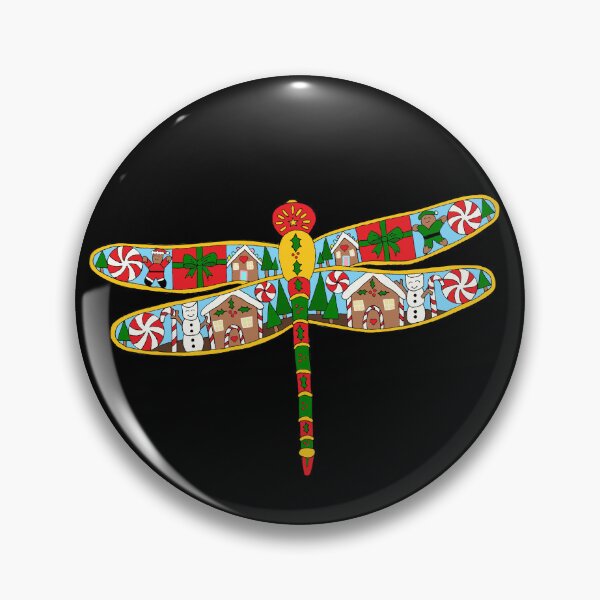 Item preview, Have a Merry Christmas Dragonfly Die Cut designed and sold by JoyousArt4u.