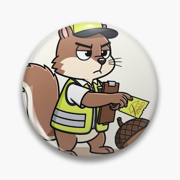 Item preview, Official Squirrel Parking Enforcement Cartoon Art designed and sold by PictorialWhimsy.