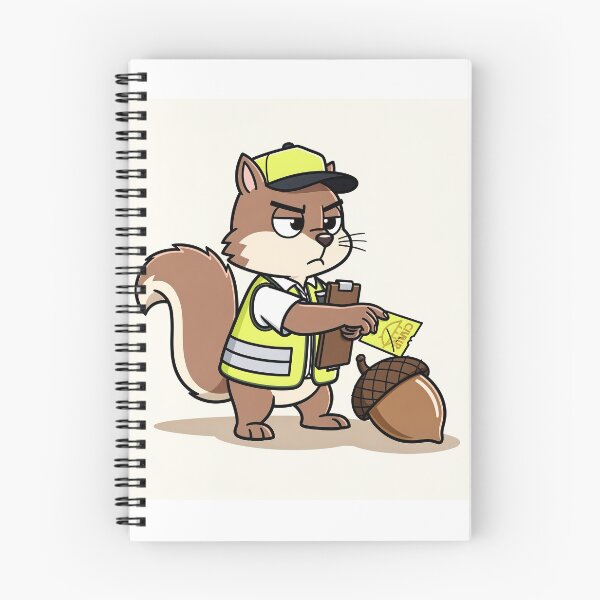 Item preview, Official Squirrel Parking Enforcement Cartoon Art designed and sold by PictorialWhimsy.
