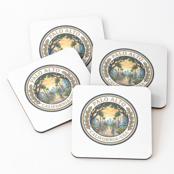 Aperçu de l'œuvre Badge de voyage vintage de Palo Alto, Californie créée et vendue par longo-mikaela.