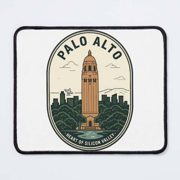 Item preview, Vintage Palo Alto Silicon Valley Hoover Tower Badge designed and sold by longo-mikaela.