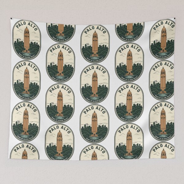 Item preview, Vintage Palo Alto Silicon Valley Hoover Tower Badge designed and sold by longo-mikaela.