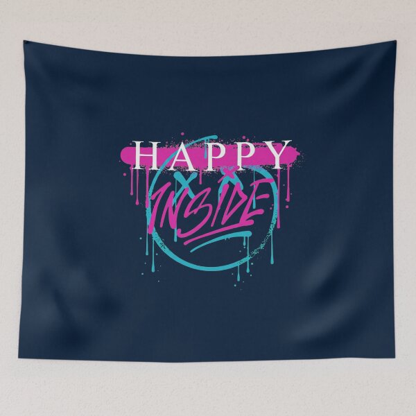 Item preview,  Happy Inside Neon Typography  designed and sold by AdelaSimmons.