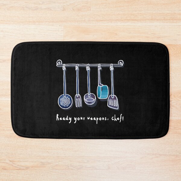 Item preview, Ready Your Weapons, Chef! (on Black) designed and sold by PawsitiveMum3.