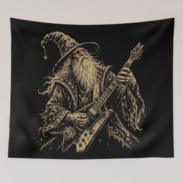 Item preview, Wizard Guitarist Fantasy Rock Metal Music designed and sold by CharlieConon.