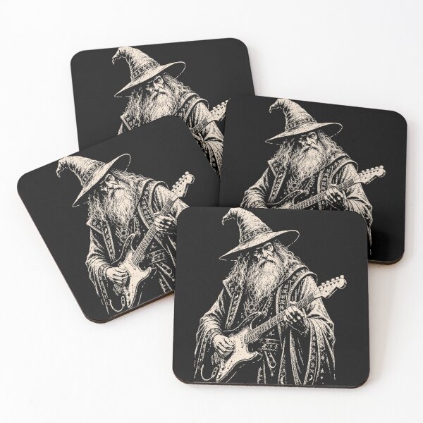 Item preview, Wizard Electric Guitar Player Rock Music Fantasy Gamer designed and sold by CharlieConon.