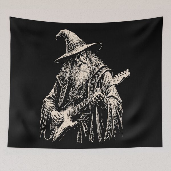 Item preview, Wizard Electric Guitar Player Rock Music Fantasy Gamer designed and sold by CharlieConon.