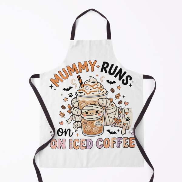 Item preview, Mummy Runs On Iced Coffee Funny Halloween Pumpkin Spice Mom designed and sold by KreatoLab.