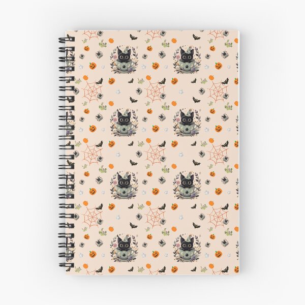Item preview, Black Cat Halloween Seamless Pattern Cute designed and sold by Soluna Studio.