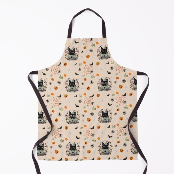Item preview, Black Cat Halloween Seamless Pattern Cute designed and sold by Soluna Studio.