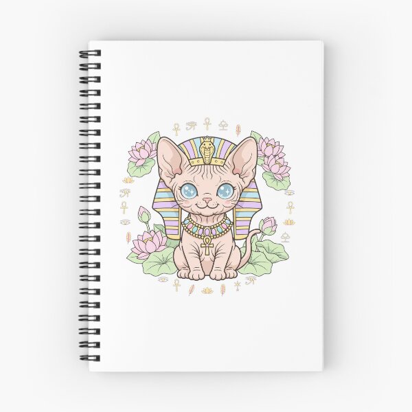 Item preview, Cute Pharaoh Sphynx Cat - Egyptian Lotus designed and sold by Csaba1983.