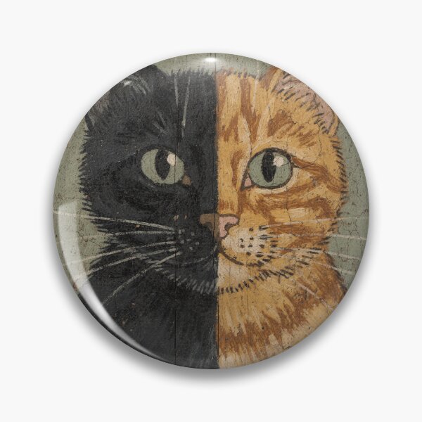 Item preview, Two-Tone Chimera Cat Folk Portrait designed and sold by PictorialWhimsy.