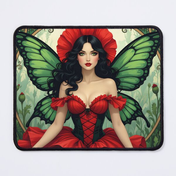 Item preview, Red Poppy Fairy #1 designed and sold by Jaenne.studio.