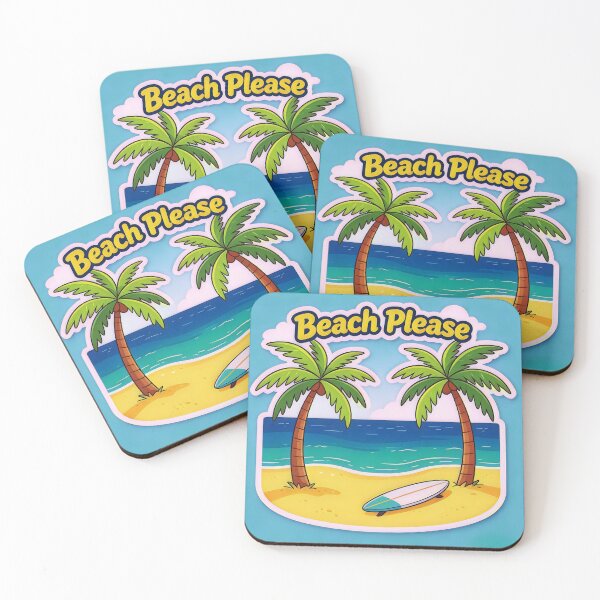 Item preview, Copy of Tropical Beach Vibes — Sunny Coastal Art designed and sold by Bonasates.