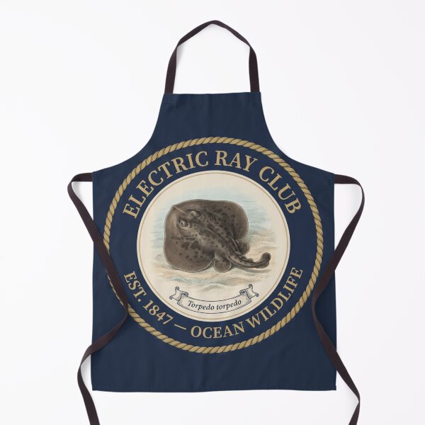 Item preview, Electric Ray Club Vintage Badge Ocean Wildlife designed and sold by CalmCapy Co.