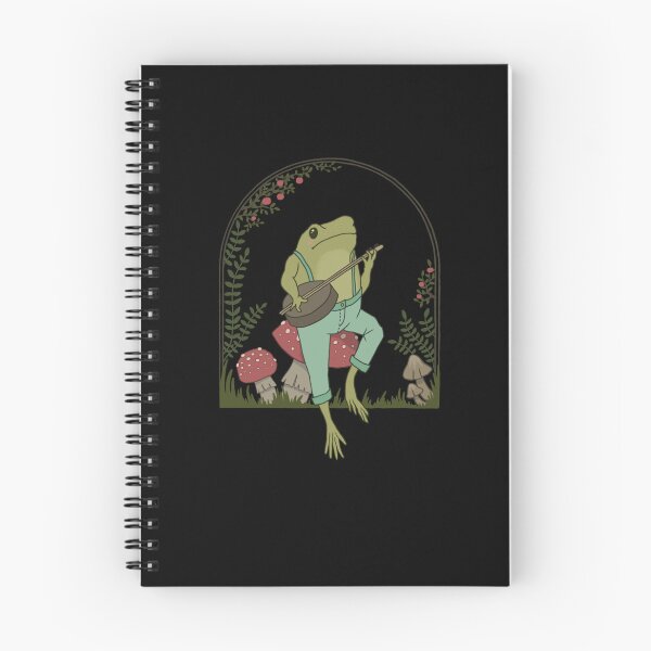 Item preview, Cottagecore Aesthetic Frog Playing Banjo designed and sold by Nikolausgage.