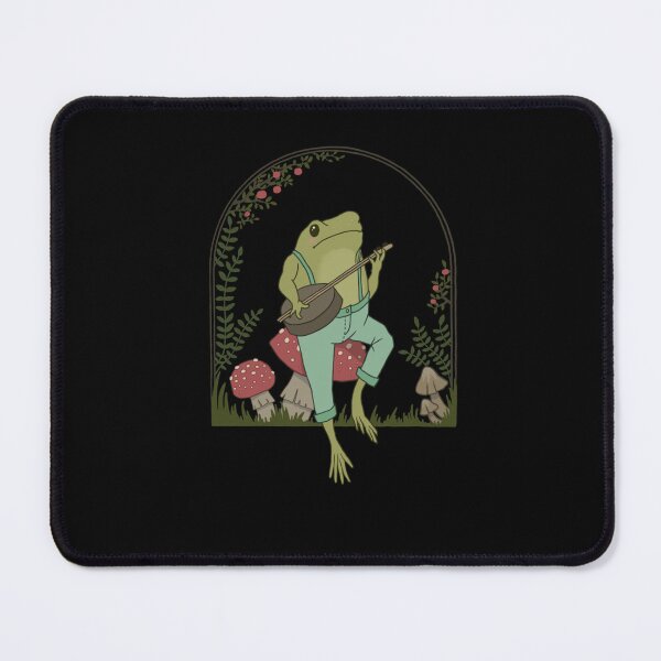Item preview, Cottagecore Aesthetic Frog Playing Banjo designed and sold by Nikolausgage.