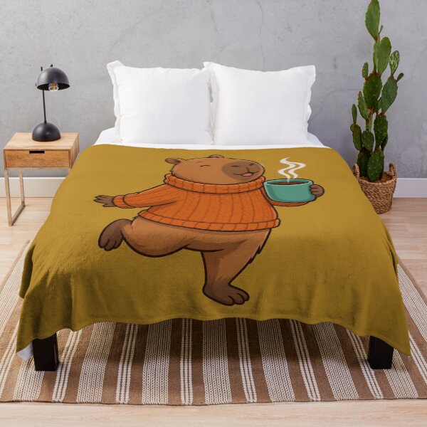 Item preview, Autumn Capybara Cozy Sweater designed and sold by Ivy-Triggs.