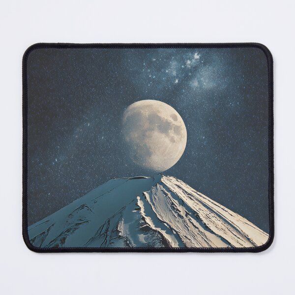 Item preview, Majestic mountain with full moon designed and sold by Newrealis.