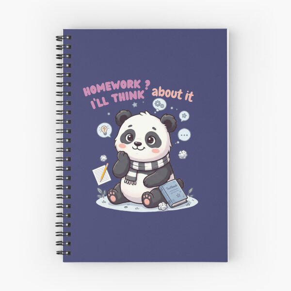 Item preview, Homework? I’ll Think About It - Cute & Fun School Vibes Quote  designed and sold by WallMuseStudio .