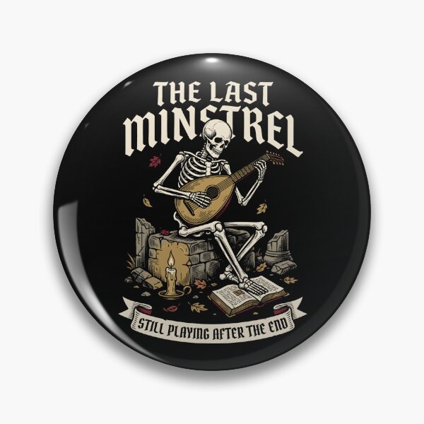 Item preview, The Last Minstrel - Skeleton Musician Dark Academia designed and sold by SplashTastic.