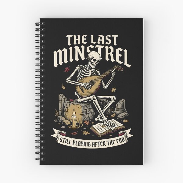 Item preview, The Last Minstrel - Skeleton Musician Dark Academia designed and sold by SplashTastic.