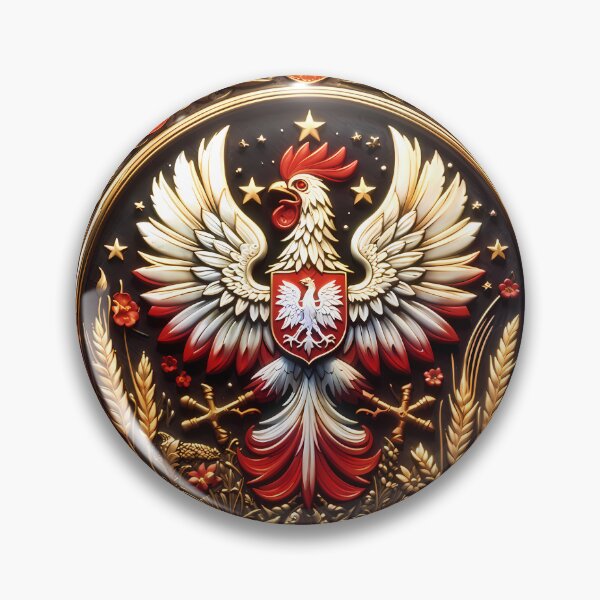 Item preview, Poland chicken kogut folklore gold coin  designed and sold by dejco.art.