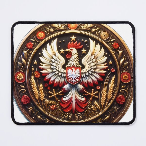 Item preview, Poland chicken kogut folklore gold coin  designed and sold by dejco.art.