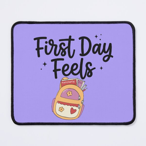 Item preview, First Day Feels – Cute Back to School Aesthetic Quote designed and sold by WallMuseStudio .