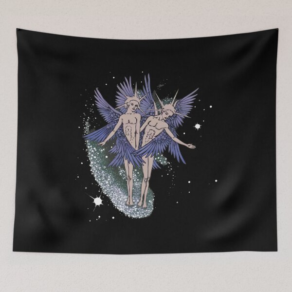 Item preview, Ethereal Winged Twins Cosmic Nebula -47 designed and sold by tankmaKaiArt.