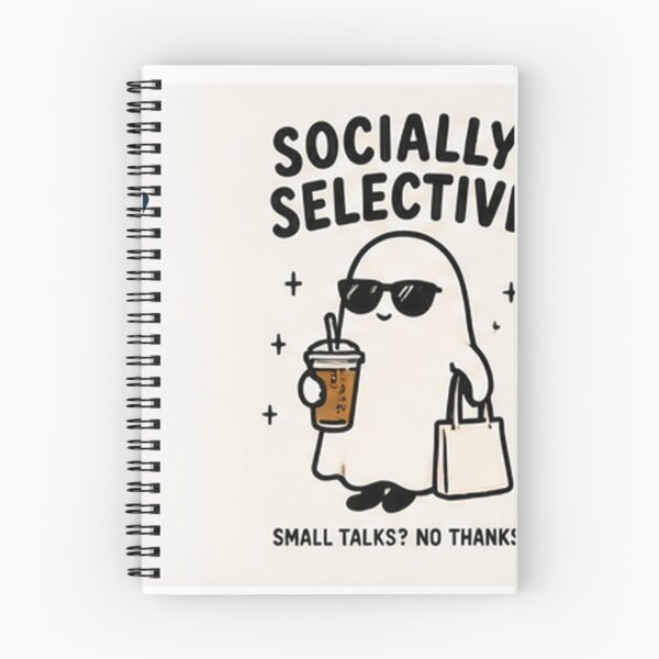 Item preview, Socially Selective Ghost With Iced Coffee designed and sold by MissDeee.
