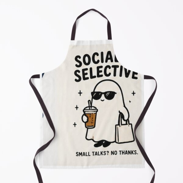 Item preview, Socially Selective Ghost With Iced Coffee designed and sold by MissDeee.