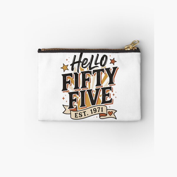 Item preview, Hello Fifty Five Est 1971 Vintage 55th Birthday Retro Sun designed and sold by BumbleBloom7.