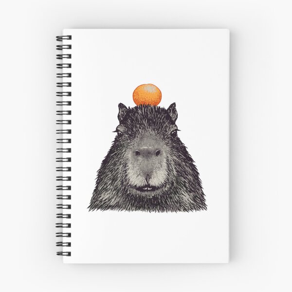 Item preview, Capybara Orange - Capy Yuzu - Capybara with Orange on Head designed and sold by Nikolausgage.