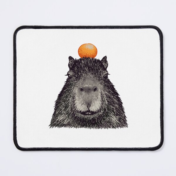 Item preview, Capybara Orange - Capy Yuzu - Capybara with Orange on Head designed and sold by Nikolausgage.