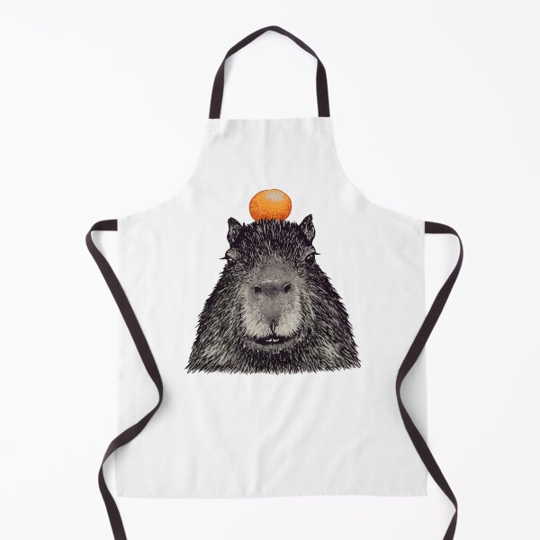 Item preview, Capybara Orange - Capy Yuzu - Capybara with Orange on Head designed and sold by Nikolausgage.