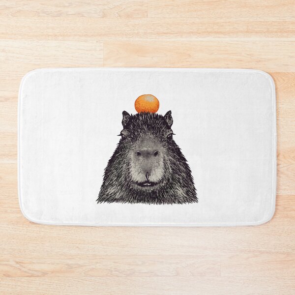 Item preview, Capybara Orange - Capy Yuzu - Capybara with Orange on Head designed and sold by Nikolausgage.